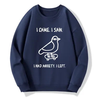 Tokyo-Tiger Funny Meme Bird Just Needs A Break Classic Sweatshirt