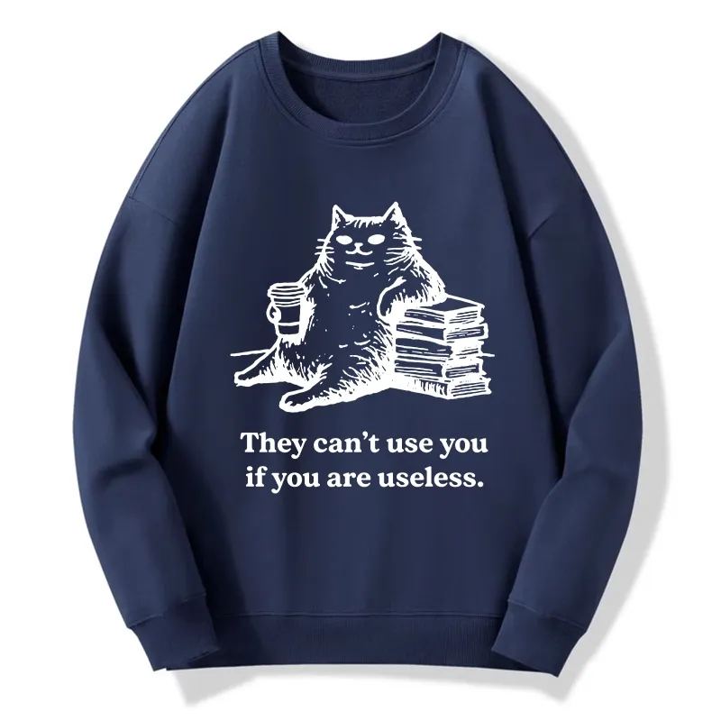 Tokyo-Tiger Cat Proving Uselessness Is A Superpower Classic Sweatshirt