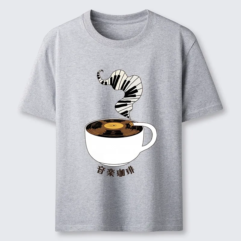 Tokyo-Tiger Piano Smoke Rises From Coffee Mug Classic T-Shirt