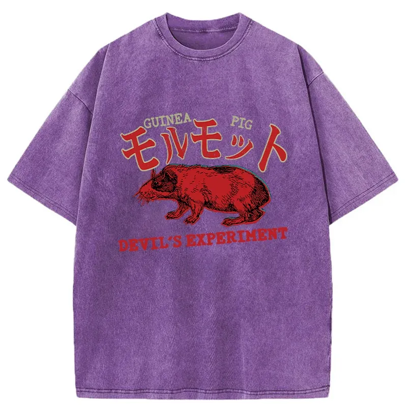 Tokyo-Tiger Terrible Guinea Pig Washed T-Shirt