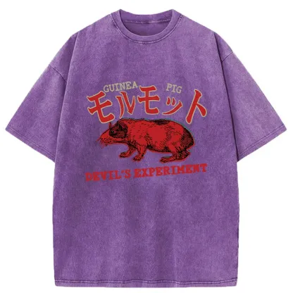 Tokyo-Tiger Terrible Guinea Pig Washed T-Shirt