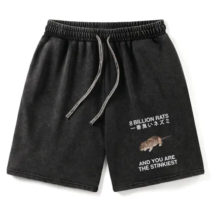 Tokyo-Tiger World's Stinkiest Rat Washed Shorts
