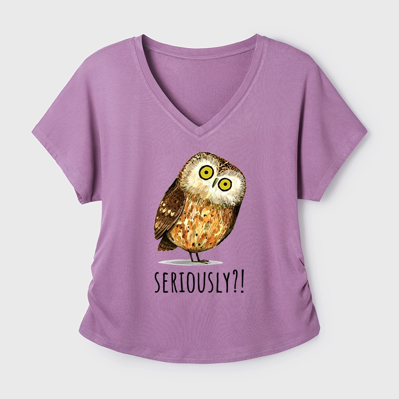 Tokyo-Tiger Seriously Confused Owl Meme Art Modal Dolman Sleeve T-Shirt