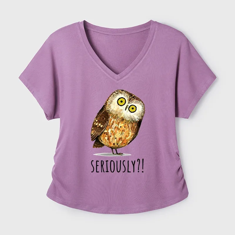 Tokyo-Tiger Seriously Confused Owl Meme Art Modal Dolman Sleeve T-Shirt