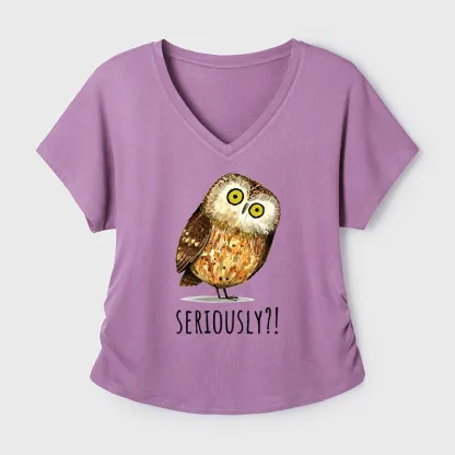 Tokyo-Tiger Seriously Confused Owl Meme Art Modal Dolman Sleeve T-Shirt