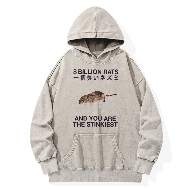 Tokyo-Tiger World's Stinkiest Rat Washed Hoodie
