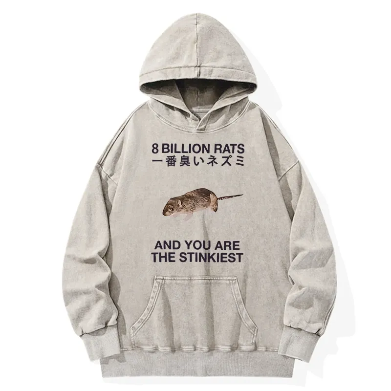 Tokyo-Tiger World's Stinkiest Rat Washed Hoodie Sale