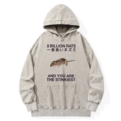 Tokyo-Tiger World's Stinkiest Rat Washed Hoodie