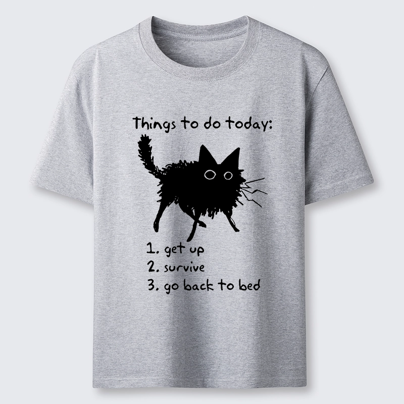 Tokyo-Tiger Lazy Cat Survive Day Funny Meme Classic T-Shirt