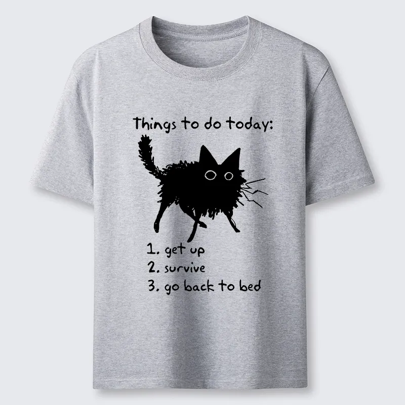 Tokyo-Tiger Lazy Cat Survive Day Funny Meme Classic T-Shirt