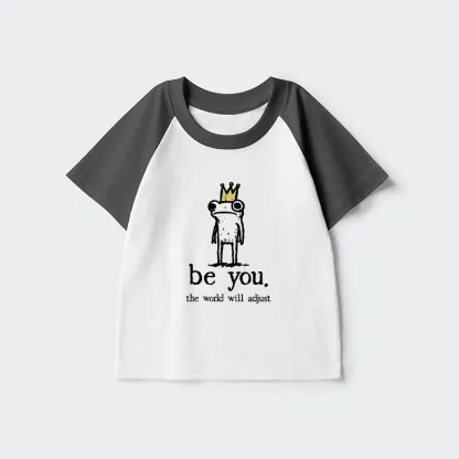Tokyo-Tiger Crown Frog Stays True To Self Kids Raglan T-shirt