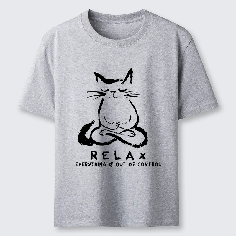 Tokyo-Tiger Zen Meditate Cat Chill Funny Meme Classic T-Shirt