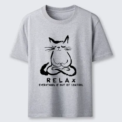 Tokyo-Tiger Zen Meditate Cat Chill Funny Meme Classic T-Shirt