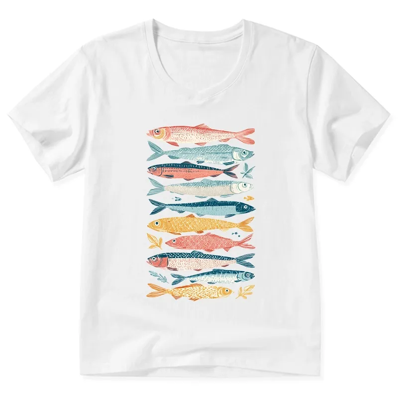 Tokyo-Tiger Beautiful Colorful Fish In The Sea V-Neck Classic T-Shirt