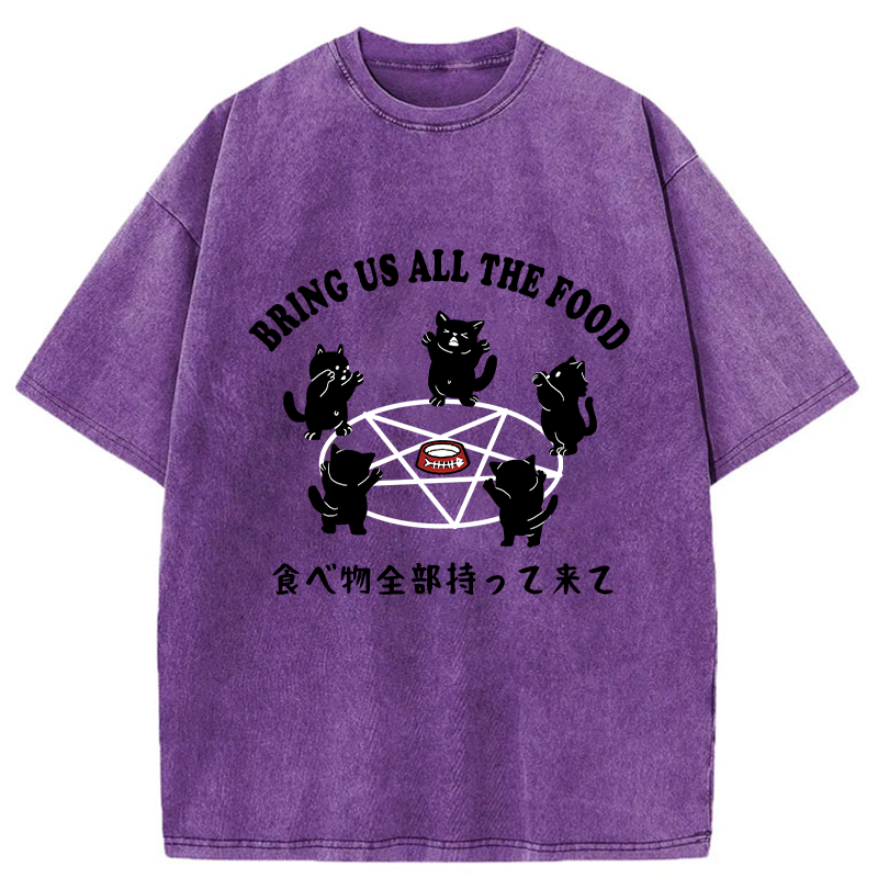 Tokyo-Tiger Bring All The Food Washed T-Shirt