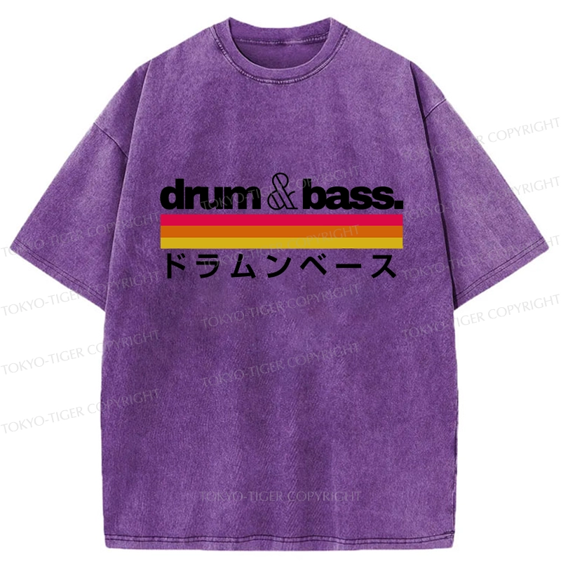 Tokyo-Tiger Japan Drum And Bass Washed T-Shirt
