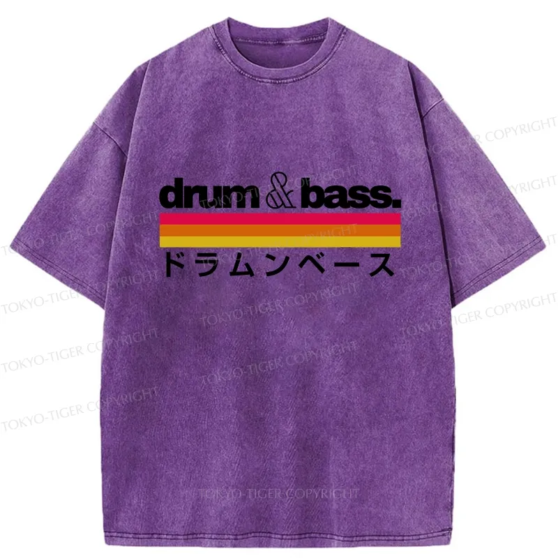 Tokyo-Tiger Japan Drum And Bass Washed T-Shirt