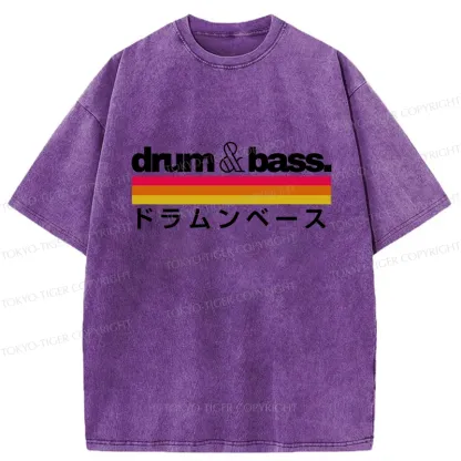 Tokyo-Tiger Japan Drum And Bass Washed T-Shirt