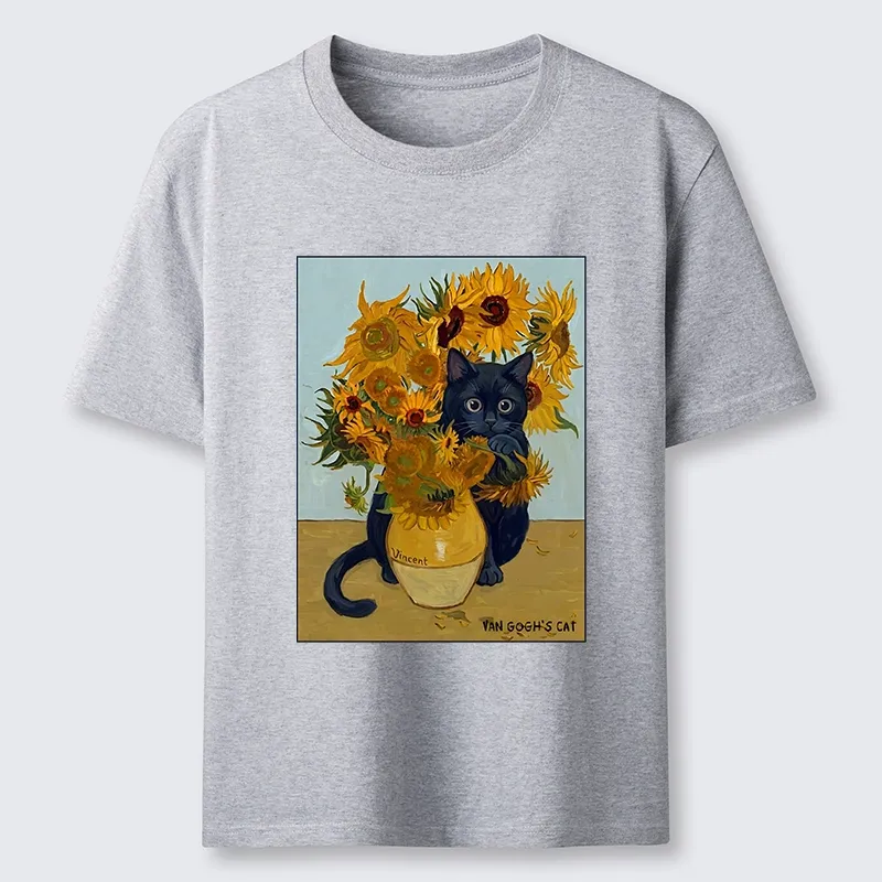 Tokyo-Tiger Oil Painting Cat Sunflower Soft Vibe Classic T-Shirt