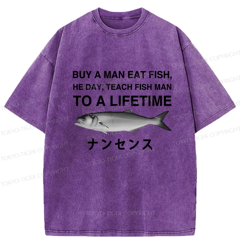 Tokyo-Tiger Funny To A Lifetime Washed T-Shirt