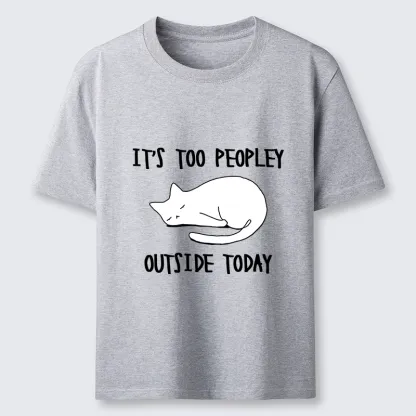 Tokyo-Tiger Funny Meme Quiet Lazy Cat Minimal Line Art Classic T-Shirt