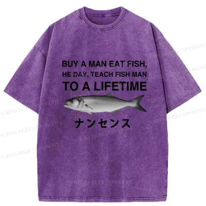 Tokyo-Tiger Funny To A Lifetime Washed T-Shirt