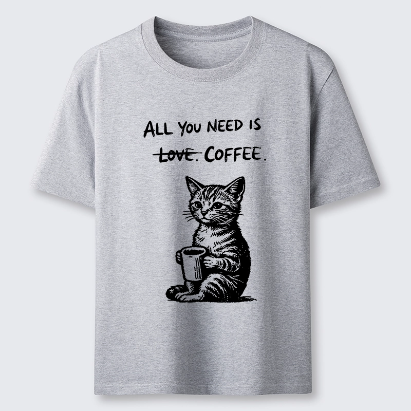 Tokyo-Tiger Cute Cat Coffee Daily Happy Vibe Classic T-Shirt