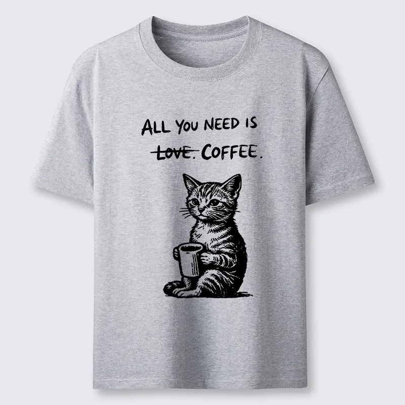Tokyo-Tiger Cute Cat Coffee Daily Happy Vibe Classic T-Shirt