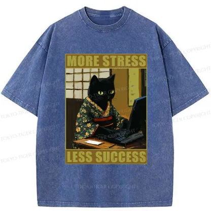 Tokyo-Tiger More Stress Less Success Washed T-Shirt
