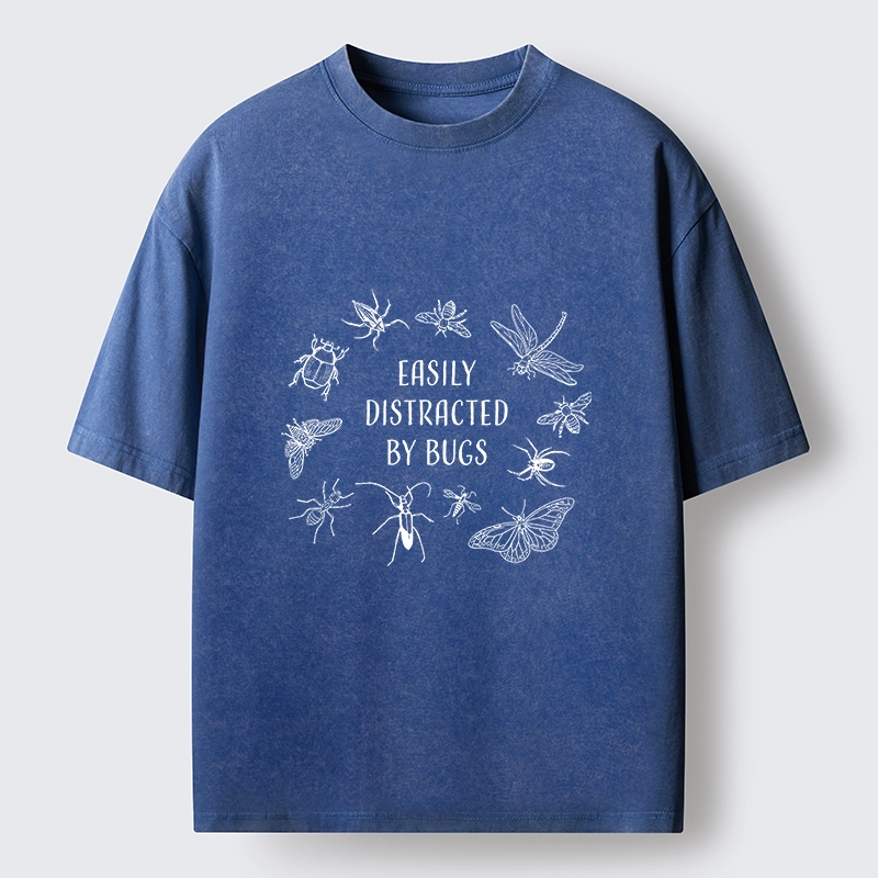 Tokyo-Tiger Funny Bug Lover Distracted Meme Washed T-Shirt