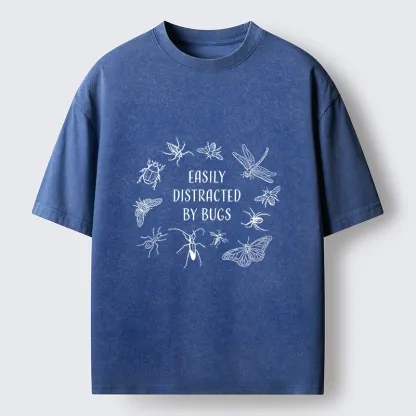 Tokyo-Tiger Funny Bug Lover Distracted Meme Washed T-Shirt