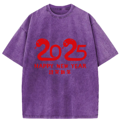 Tokyo-Tiger 2025 Year Of The Snake Washed T-Shirt