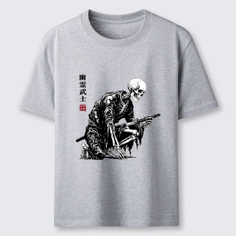 Tokyo-Tiger Vintage Dark Ghost Samurai Sketch Classic T-Shirt