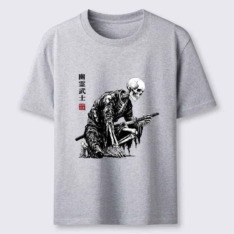 Tokyo-Tiger Vintage Dark Ghost Samurai Sketch Classic T-Shirt