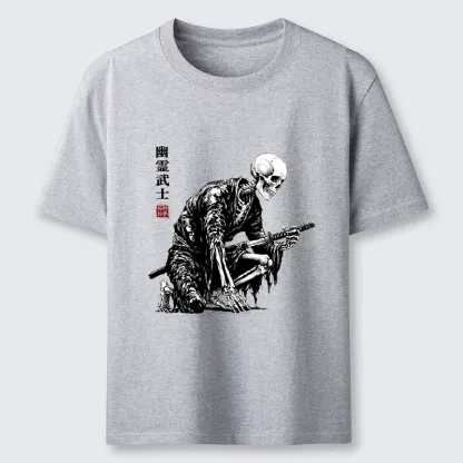 Tokyo-Tiger Vintage Dark Ghost Samurai Sketch Classic T-Shirt