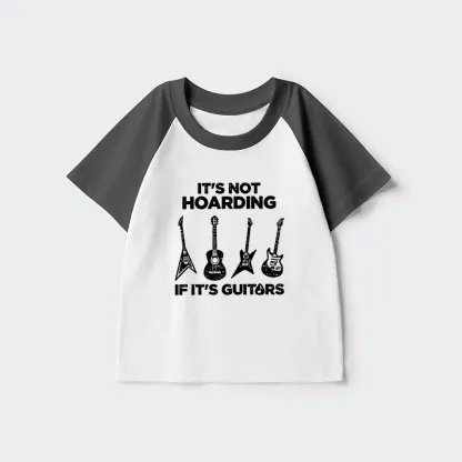 Tokyo-Tiger Music Lover Guitar Hoarding Joke Kids Raglan T-shirt