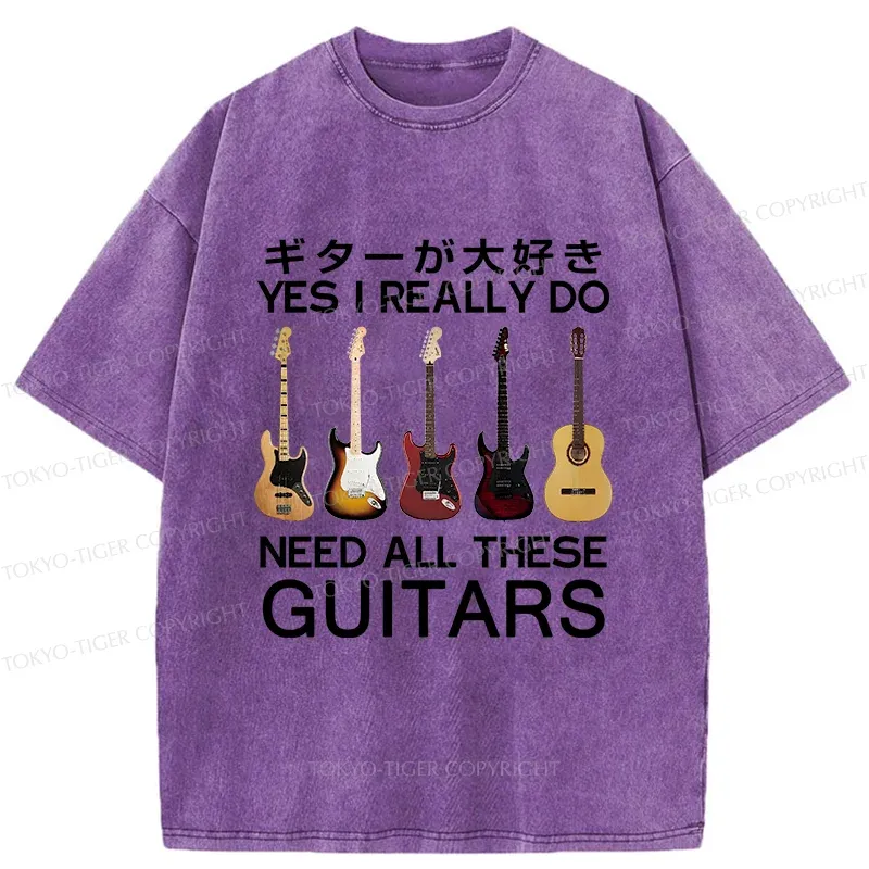 Tokyo-Tiger I Need All Guitar Washed T-Shirt