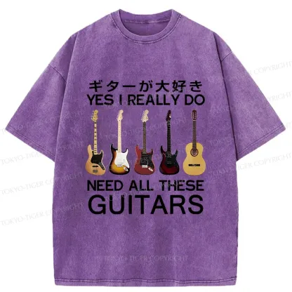 Tokyo-Tiger I Need All Guitar Washed T-Shirt