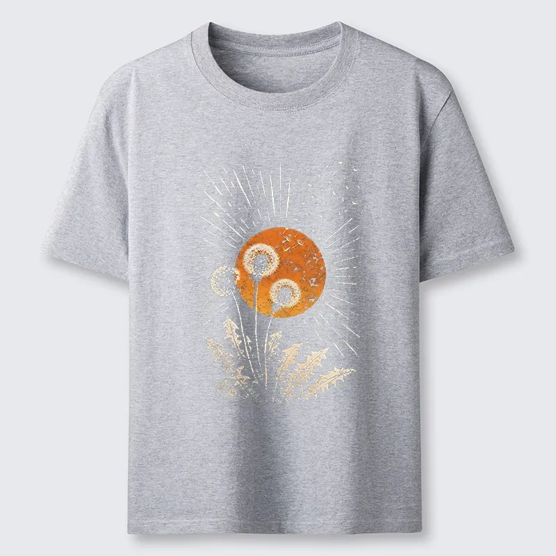 Tokyo-Tiger Calm Sunset Dandelion Graphic Classic T-Shirt