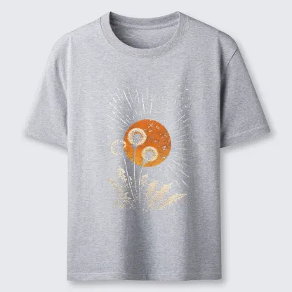 Tokyo-Tiger Calm Sunset Dandelion Graphic Classic T-Shirt