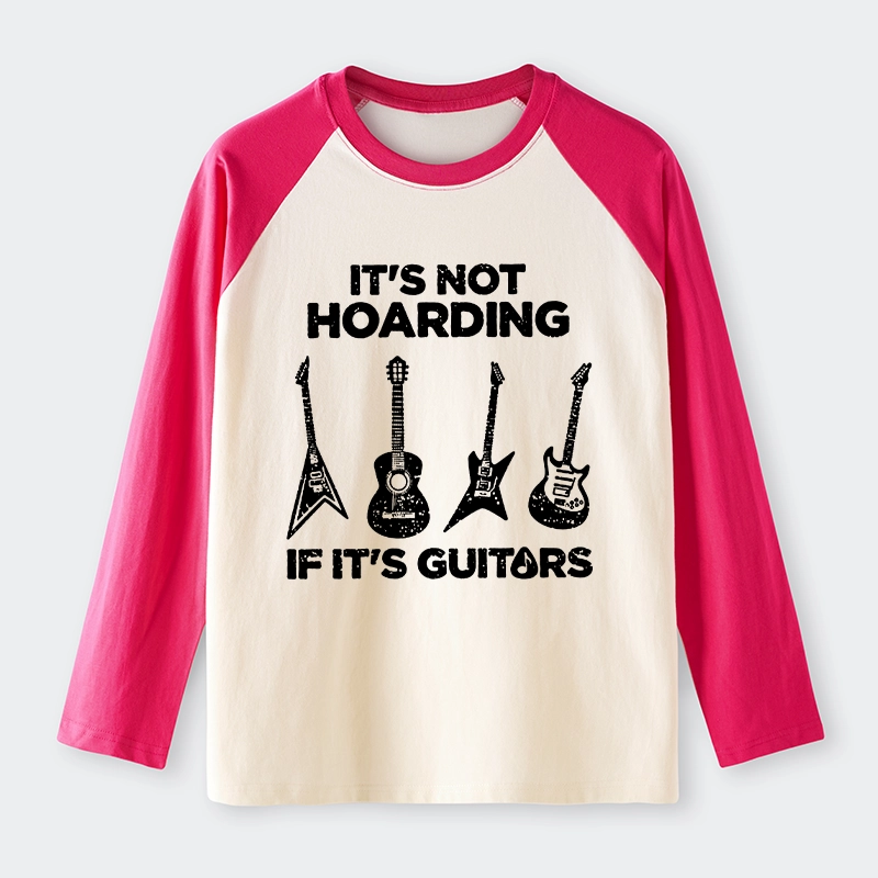 Tokyo-Tiger Music Lover Guitar Hoarding Joke Raglan Long Sleeve T-shirt