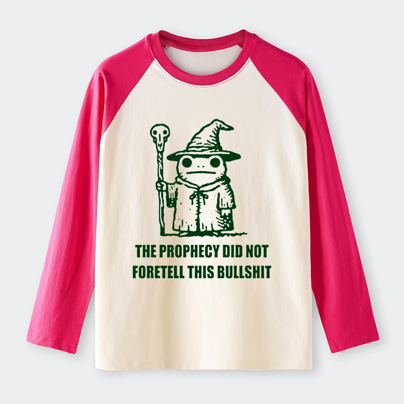 Tokyo-Tiger Funny Meme Wizard Frog Weird Prophecy Raglan Long Sleeve T-shirt