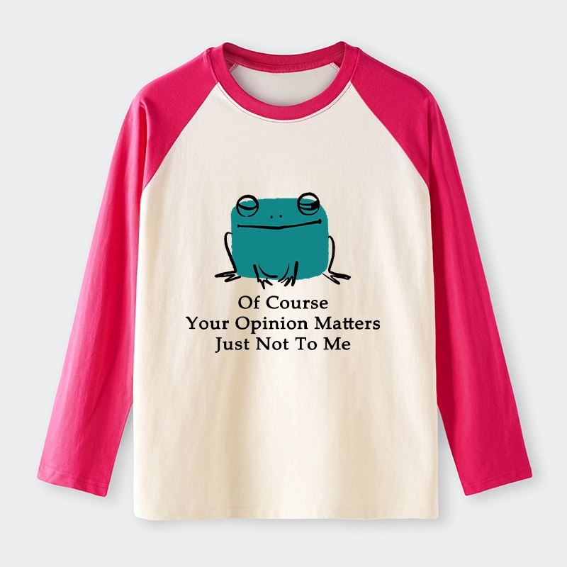 Tokyo-Tiger Cool Frog Unbothered By Others Opinions Raglan Long Sleeve T-shirt
