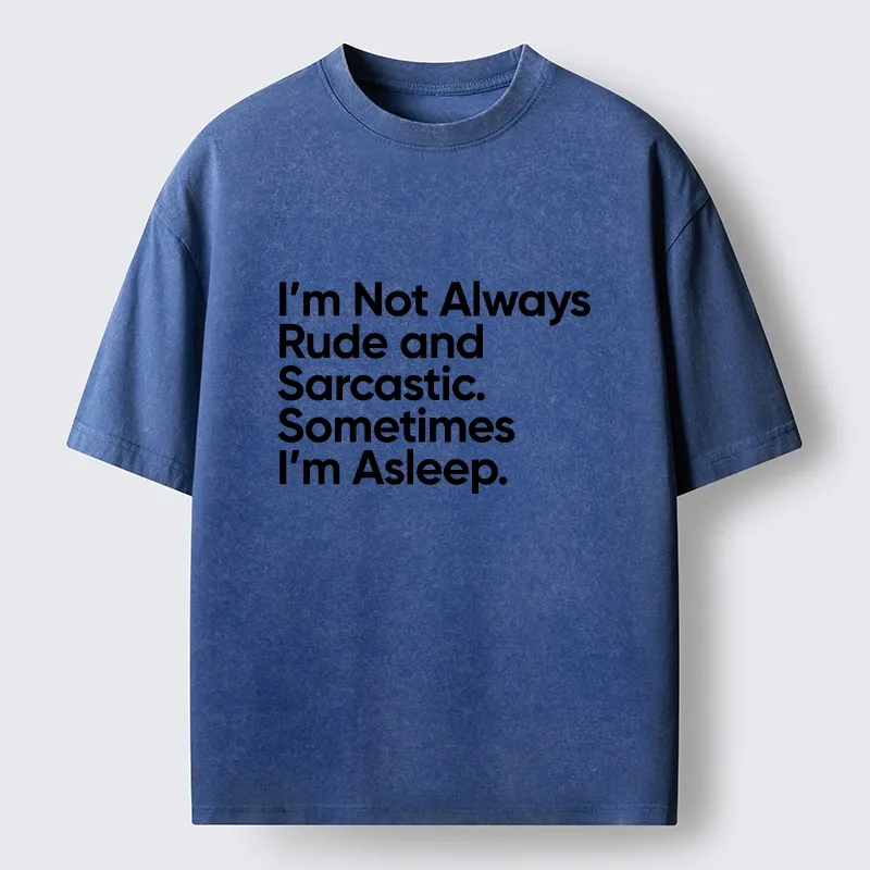 Tokyo-Tiger Sarcastic Funny Text Meme Washed T-Shirt