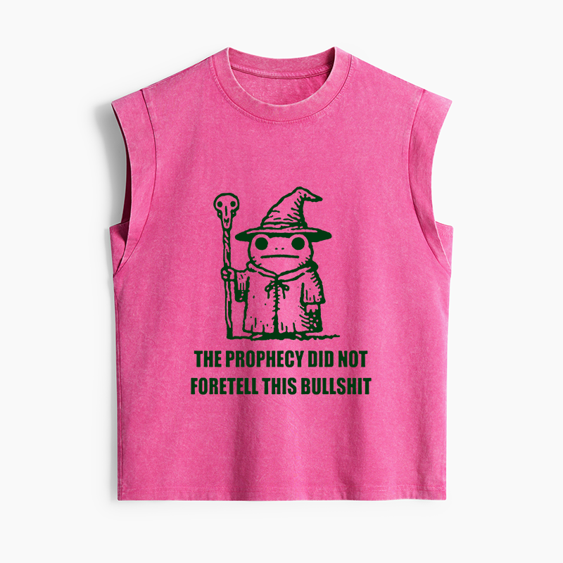 Tokyo-Tiger Funny Meme Wizard Frog Weird Prophecy Women's Washed Tank Tops