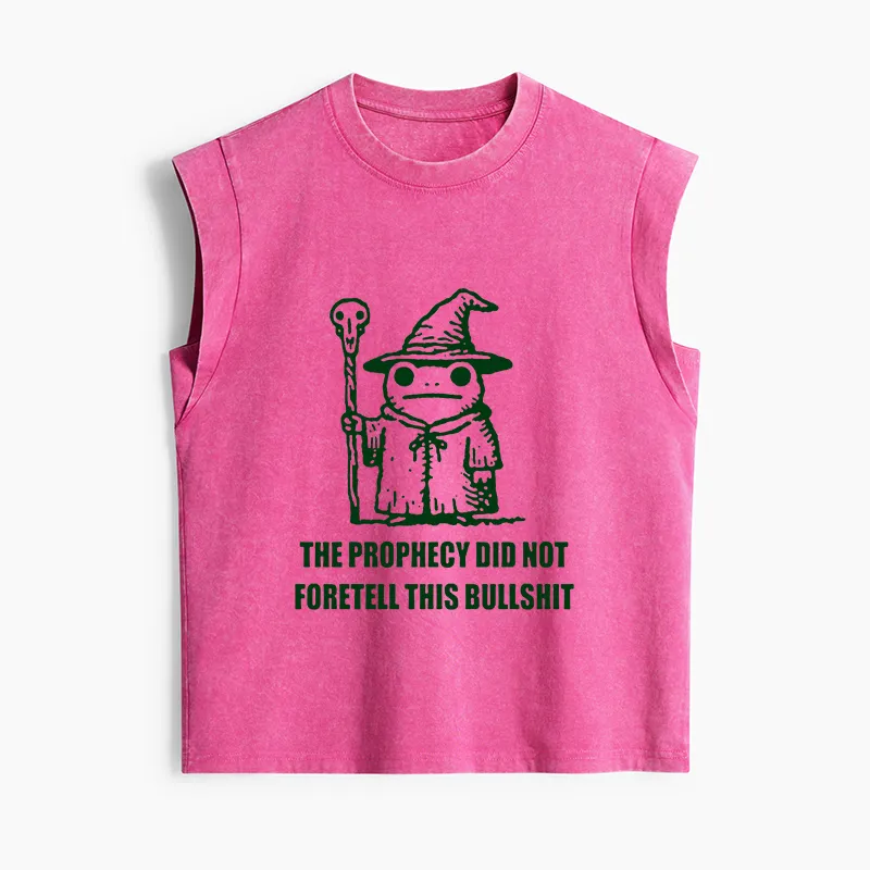 Tokyo-Tiger Funny Meme Wizard Frog Weird Prophecy Women's Washed Tank Tops
