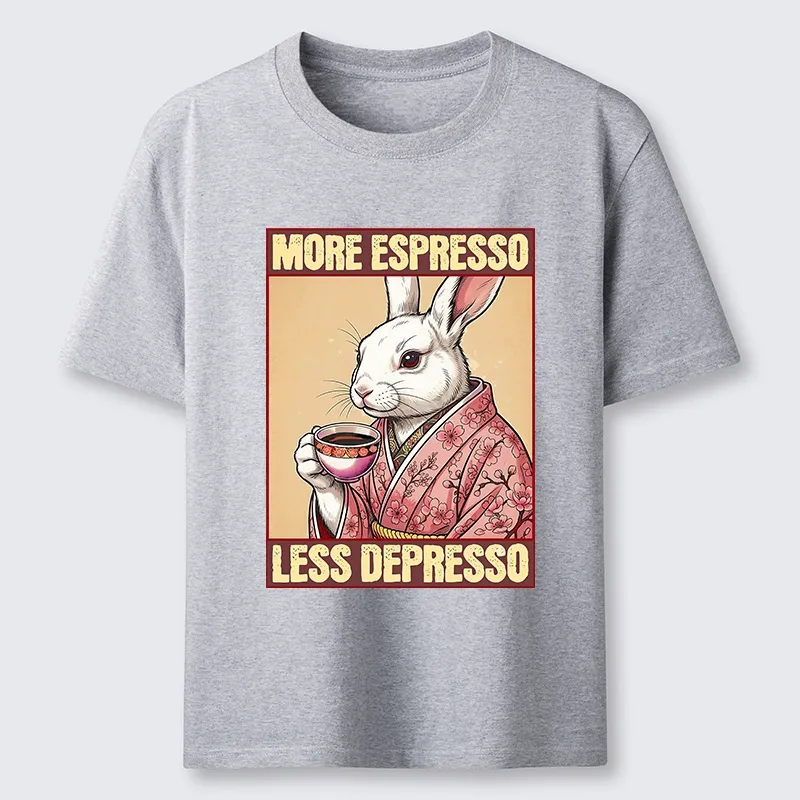 Tokyo-Tiger Happy Sakura Bunny Drinks Morning Espresso Classic T-Shirt