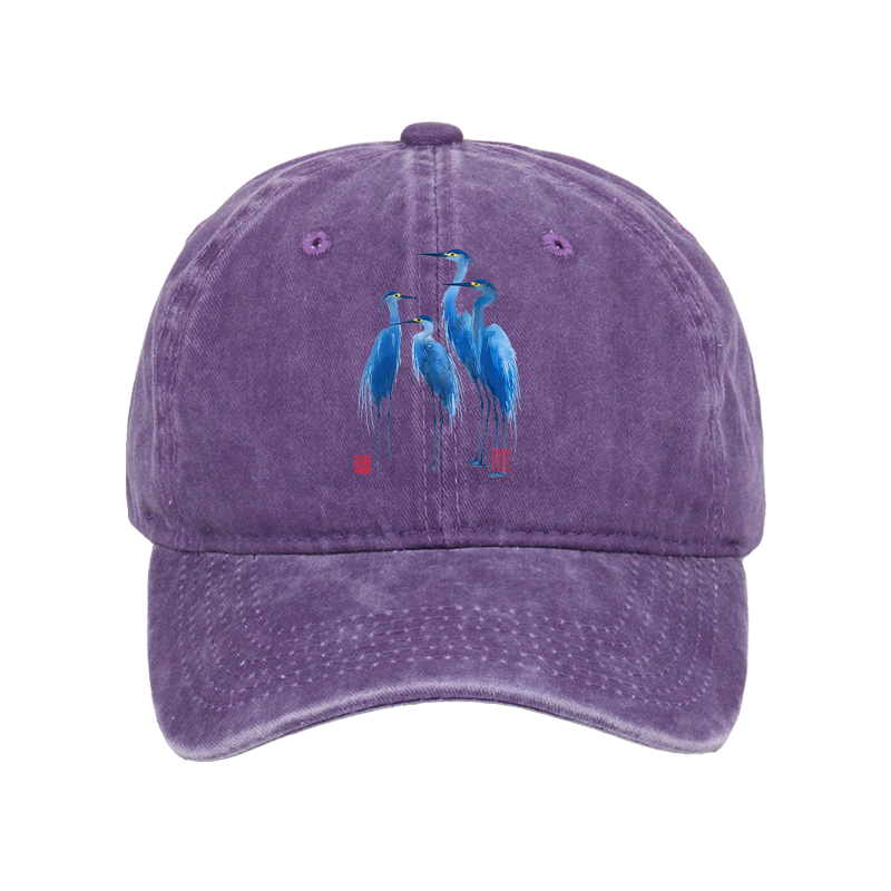 Tokyo-Tiger Flocks Of Great Blue Herons Washed Cap