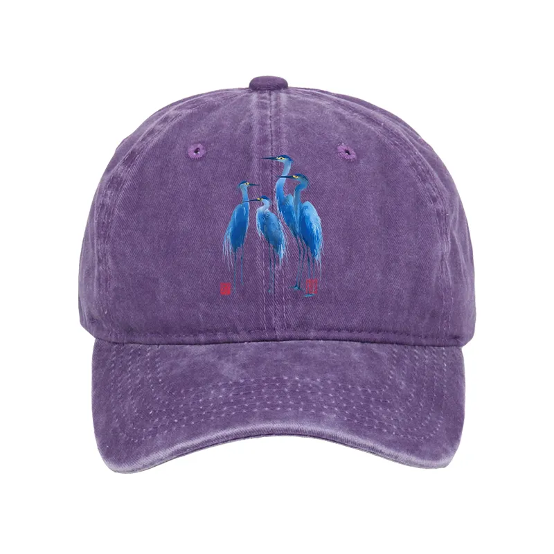 Tokyo-Tiger Flocks Of Great Blue Herons Washed Cap