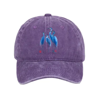 Tokyo-Tiger Flocks Of Great Blue Herons Washed Cap